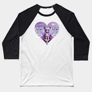 Goth Fairy Panda Girl Baseball T-Shirt